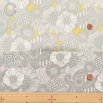 Cotton Broad Broad Print Fabric Thin Art Flower - nomura tailor