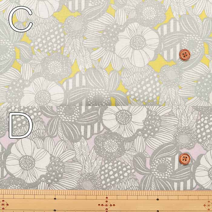 Cotton Broad Broad Print Fabric Thin Art Flower - nomura tailor