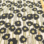 C/L Canvas Printed Fabric - Poppy Forest - nomura tailor