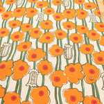 C/L Canvas Printed Fabric - Poppy Forest - nomura tailor