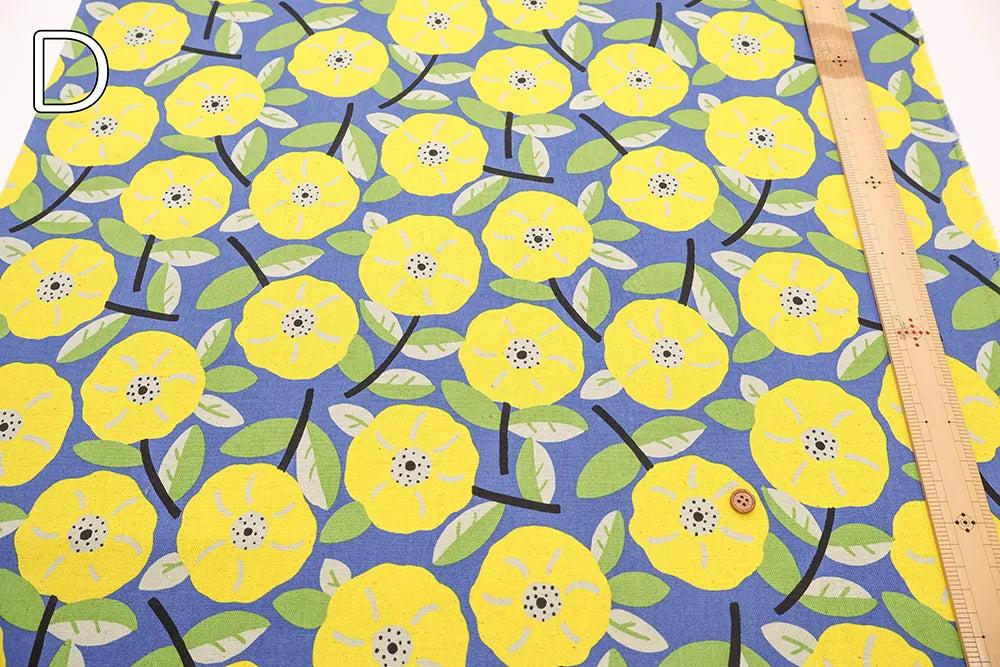 C/L Canvas Printed Fabric - Wild Rose - nomura tailor
