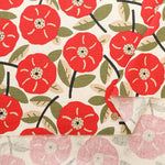 C/L Canvas Printed Fabric - Wild Rose - nomura tailor
