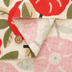 C/L Canvas Printed Fabric - Wild Rose - nomura tailor