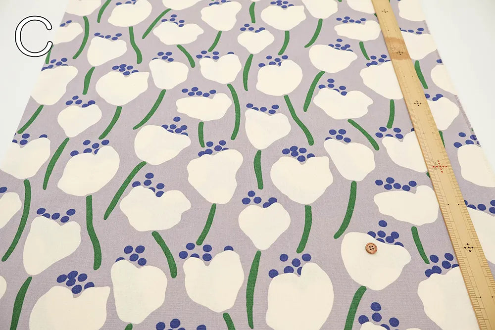 10/1 Cotton Canvas Printed Fabric - Mati - nomura tailor