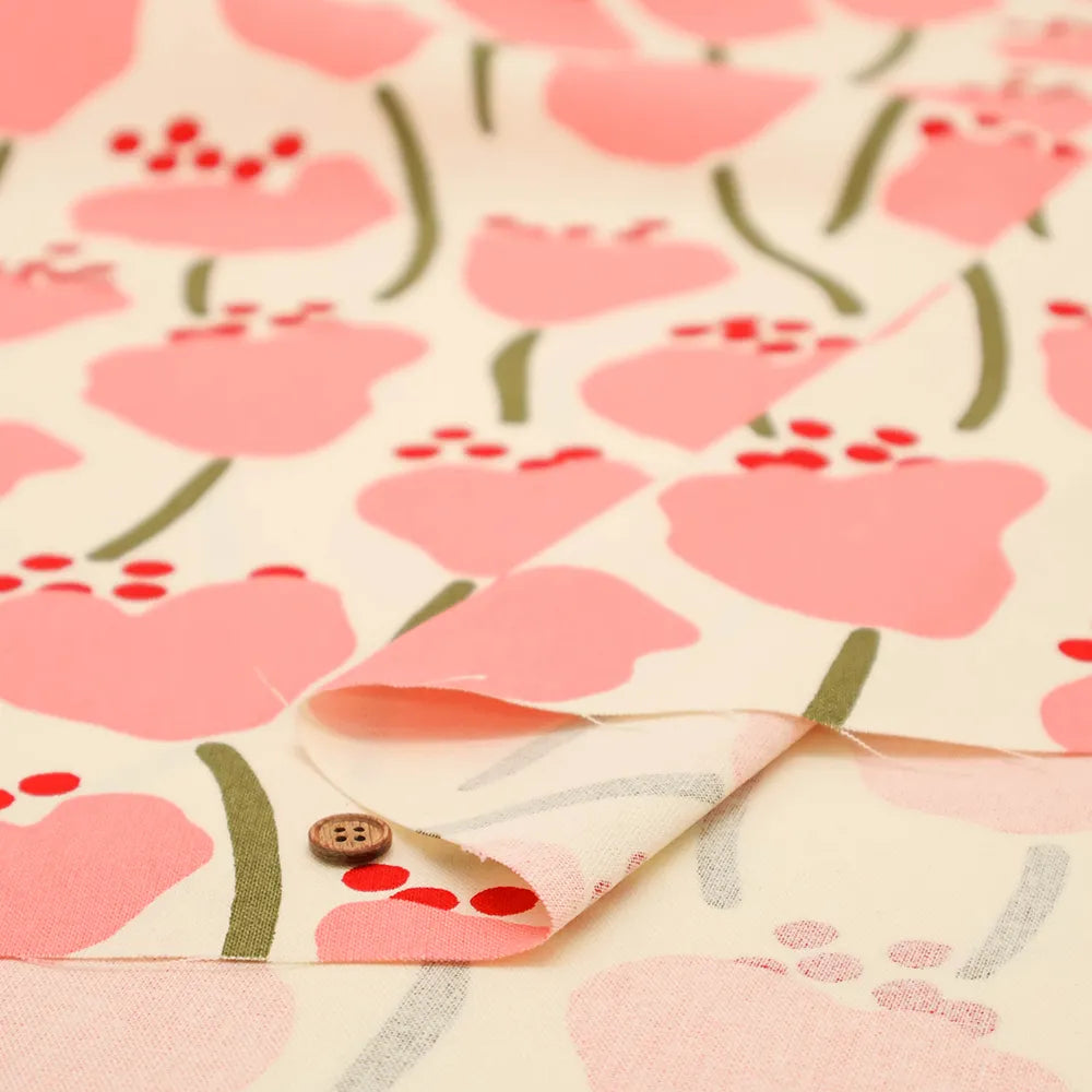 10/1 Cotton Canvas Printed Fabric - Mati - nomura tailor