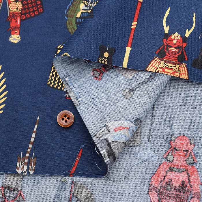 Cotton 20 sheeting print fabric Warlord's yoloi - nomura tailor