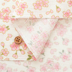Cotton Dobby Lame (Glitter)  Print Fabric - Cherry Blossom - nomura tailor