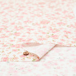 Cotton Dobby Lame (Glitter)  Print Fabric - Cherry Blossom - nomura tailor
