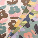 C/L Canvas Printed Fabric - Nordic Flowers - nomura tailor