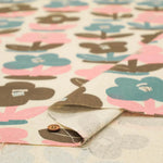 C/L Canvas Printed Fabric - Nordic Flowers - nomura tailor