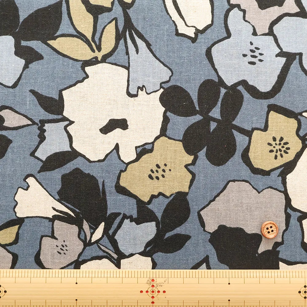 C/L Sheeting Printed Fabric - Chic Flower - nomura tailor