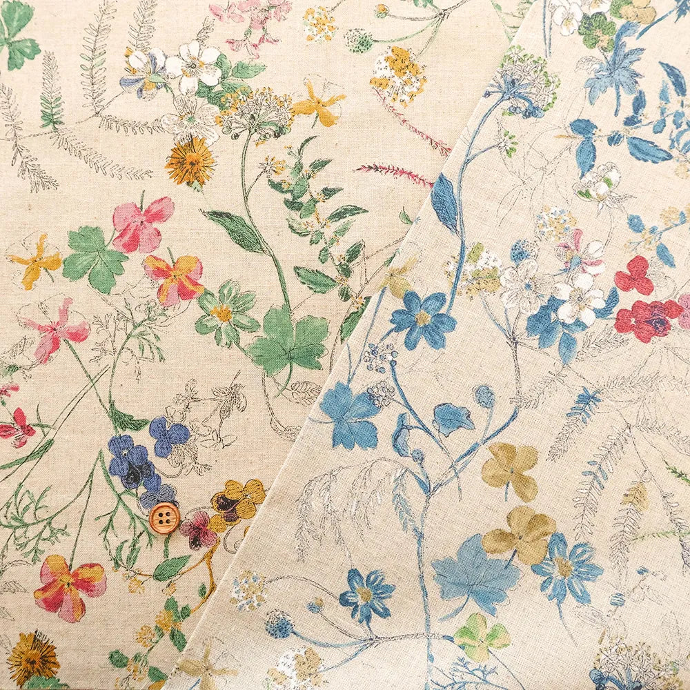 C/L Sheeting Printed Fabric - Flowers - nomura tailor