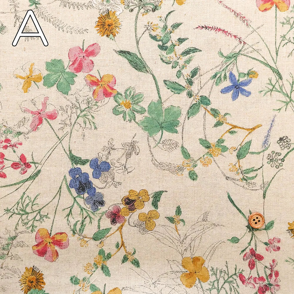 C/L Sheeting Printed Fabric - Flowers - nomura tailor
