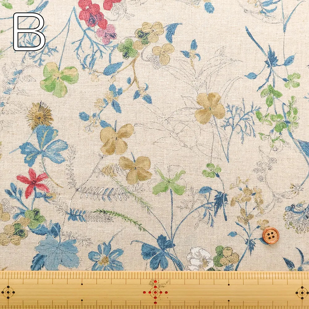 C/L Sheeting Printed Fabric - Flowers - nomura tailor