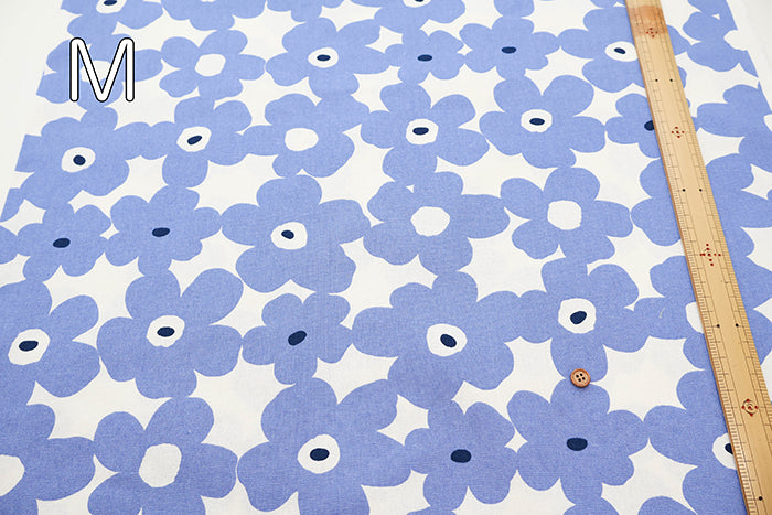 C/L Canvas Print Fabric - Finland Flower - nomura tailor