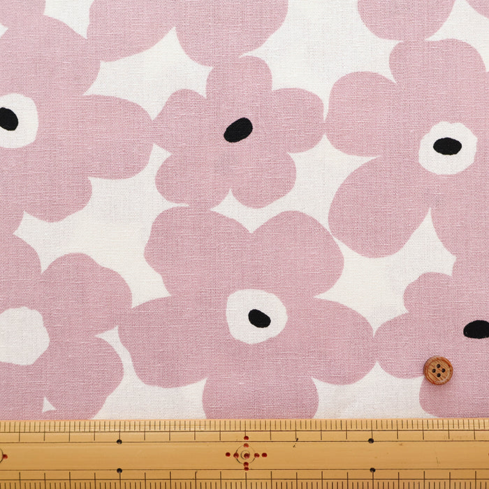 C/L Canvas Print Fabric - Finland Flower - nomura tailor