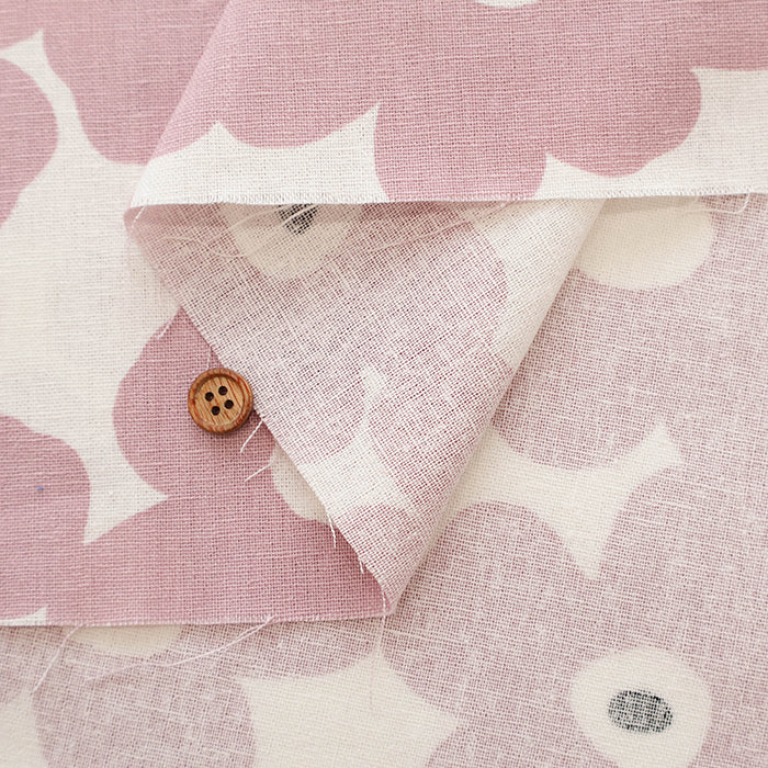C/L Canvas Print Fabric - Finland Flower - nomura tailor