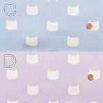 Cotton Ox Printed Fabric Silhouette Cat - nomura tailor