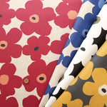 Cotton Oxford Laminated Fabric <Matte> - Finland Flower - nomura tailor