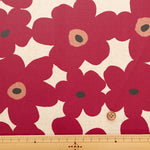 Cotton Oxford Laminated Fabric <Matte> - Finland Flower - nomura tailor