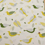 C/L Canvas Printed Fabric Birds - nomura tailor