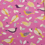 C/L Canvas Printed Fabric Birds - nomura tailor