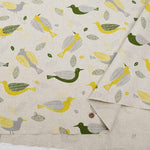 C/L Canvas Printed Fabric Birds - nomura tailor