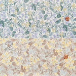 Cotton broadcloth print fabric Raw shavings Berry Flower - nomura tailor