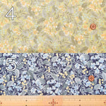 Cotton broadcloth print fabric Raw shavings Berry Flower - nomura tailor