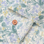 Cotton broadcloth print fabric Raw shavings Berry Flower - nomura tailor