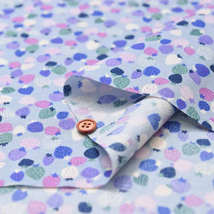 Cotton Scare printed fabric Mini Strawberry - nomura tailor