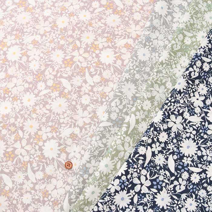 Cotton broadcloth printed fabric Raw fabric Graces - nomura tailor