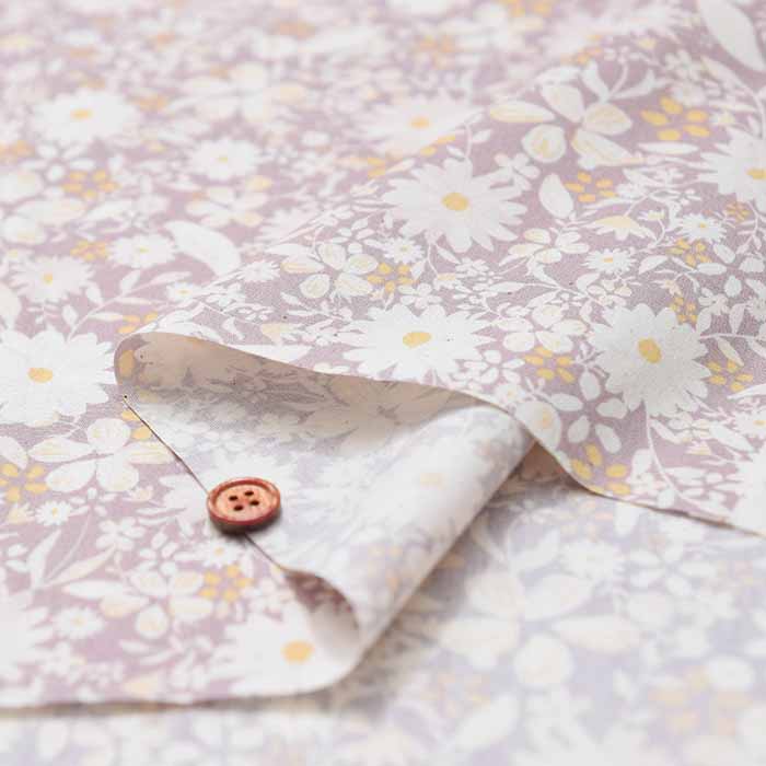 Cotton broadcloth printed fabric Raw fabric Graces - nomura tailor