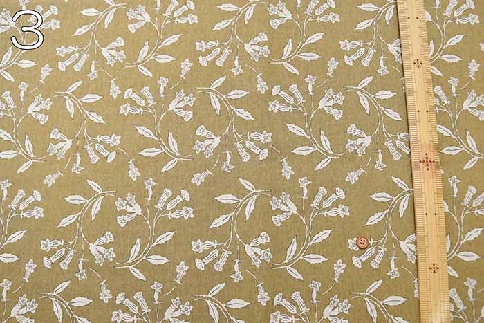 C/L Canvas printed fabric Campanula - nomura tailor