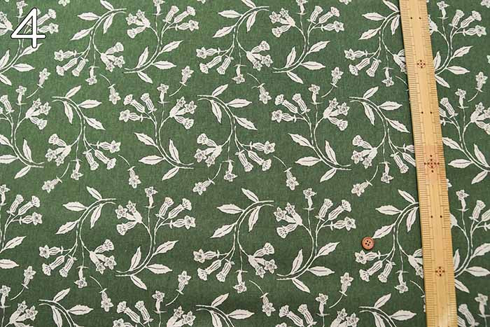 C/L Canvas printed fabric Campanula - nomura tailor