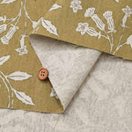 C/L Canvas printed fabric Campanula - nomura tailor