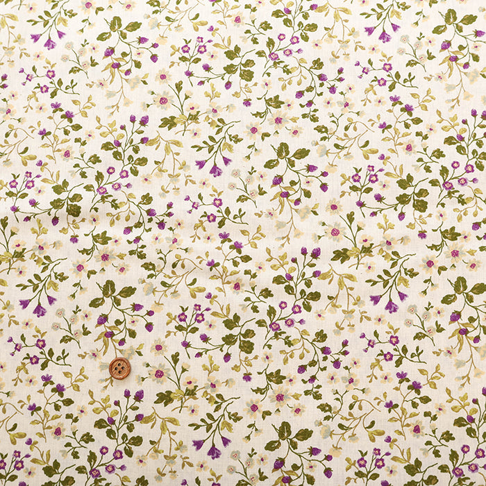 Cotton Broadcloth Fabric - Berry Field - nomura tailor