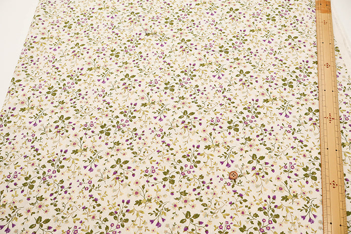 Cotton Broadcloth Fabric - Berry Field - nomura tailor
