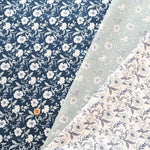 Unbleached Cotton Scare Printed Fabric - Peony - nomura tailor