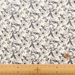 Unbleached Cotton Scare Printed Fabric - Peony - nomura tailor