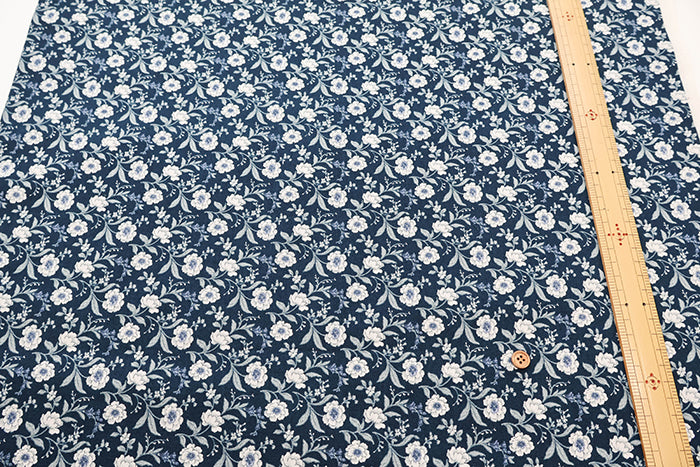 Unbleached Cotton Scare Printed Fabric - Peony - nomura tailor