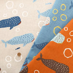 C/L Canvas Printed Fabric - Whale Shark - nomura tailor