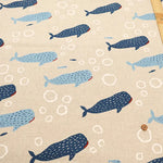 C/L Canvas Printed Fabric - Whale Shark - nomura tailor