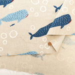 C/L Canvas Printed Fabric - Whale Shark - nomura tailor