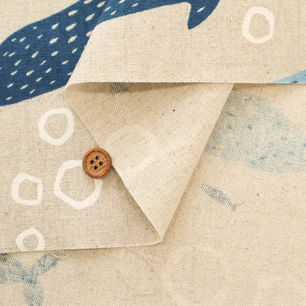 C/L Canvas Printed Fabric - Whale Shark - nomura tailor