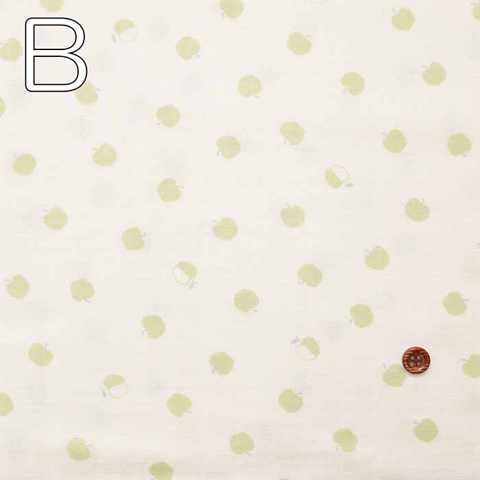 Cotton double gauze fabric apple - nomura tailor