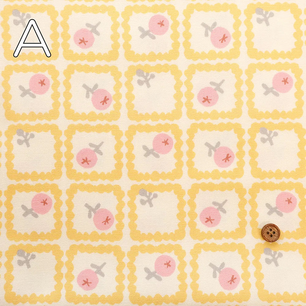 Cotton Oxford Printed Fabric - Onnela Nordic Flower - nomura tailor