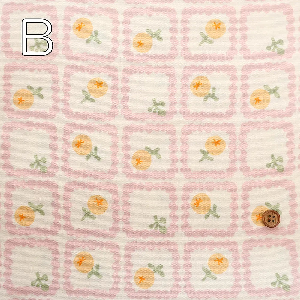 Cotton Oxford Printed Fabric - Onnela Nordic Flower - nomura tailor
