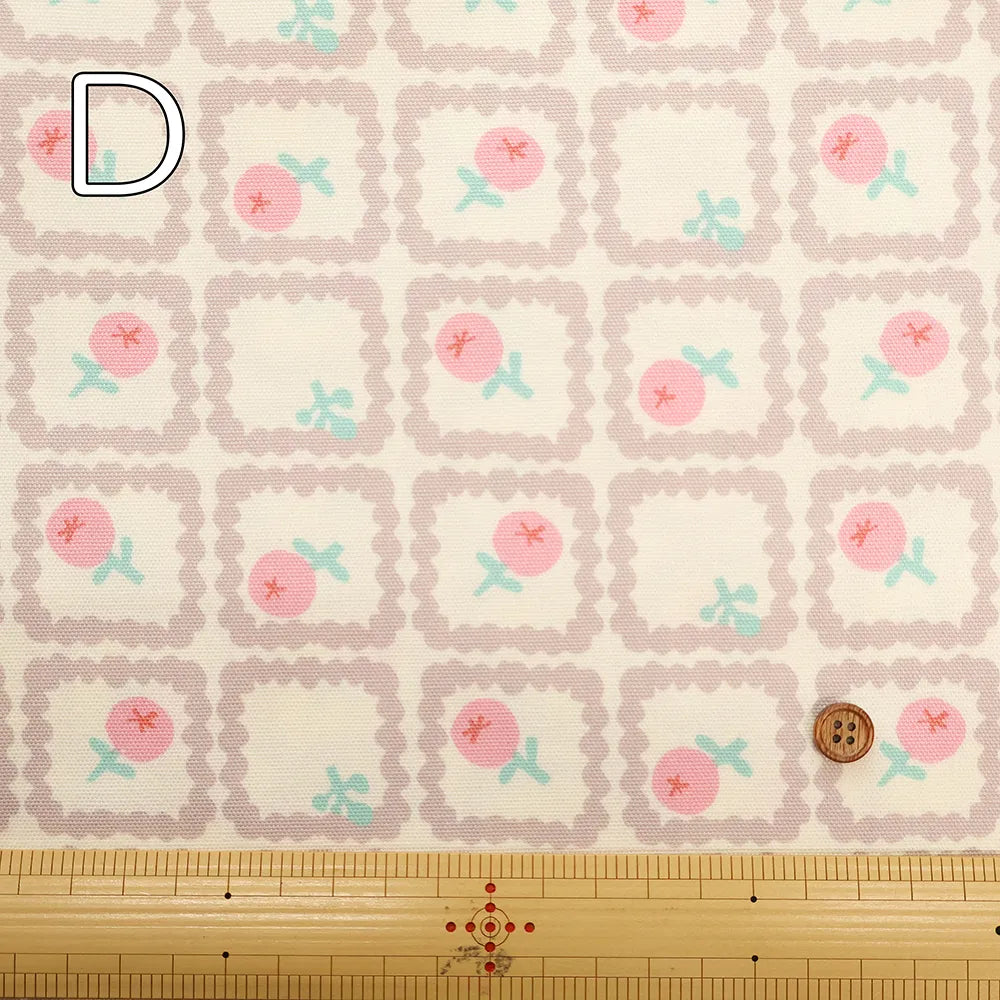 Cotton Oxford Printed Fabric - Onnela Nordic Flower - nomura tailor