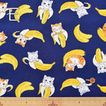 Cotton oxford printed fabric Bananya - nomura tailor